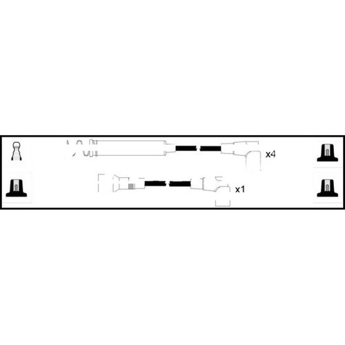 Leads ignition cables kit - leads,
