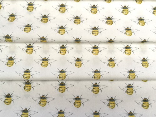 Bee fabric designer honey - bee,
