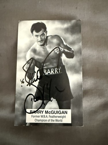 Barry mcguigan autographed - mcguigan,