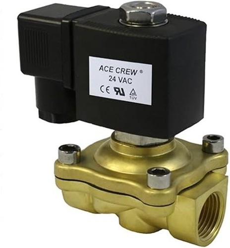 24v ac brass solenoid - 1/2",