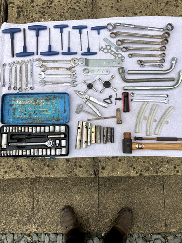 Vintage garage tools job - garage,