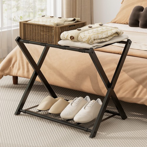 Folding suitcase stand luggage - suitcase,