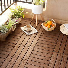 11x Garden Decking Tiles Wood