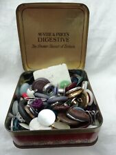 Vintage McVitie Price Digestive Biscuits Sample Tin With Assorted Buttons