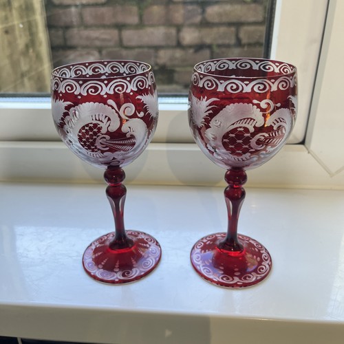 Vintage etched bohemian - vintage,