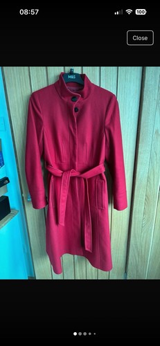 Hobbs red wool - hobbs, coat