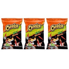 Cheetos Flamin’ Hot Limon Crunchy Crisps 3 X 227g Best Before 12/2025