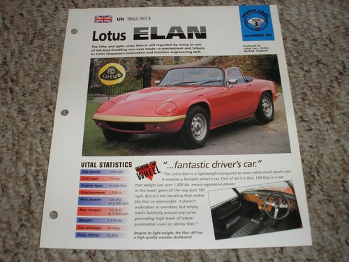 1962 1973 lotus elan hot - uk,