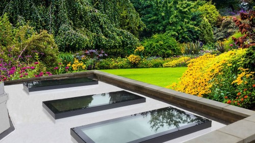 Flat roof light - flat, lantern