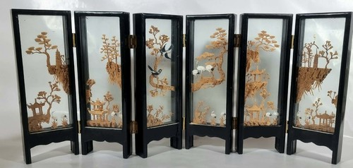 Chinese cork diorama folding - chinese,