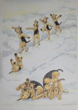 *Special offer* Airedale Terrier Print By Ann Curran Ragtail Airedales