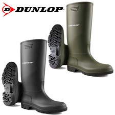 UNISEX DUNLOP WELLINGTONS BOOTS WELLIES FULLY WATERPROOF SNOW RAIN RUBBER SHOES