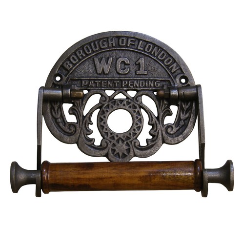 Vintage toilet roll holder - toilet,