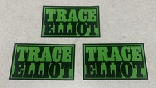 LOT OF 3 TRACE ELLIOT AMPLIFIER DECAL STICKERS BASS GUITAR 🎸  4x2.5 FREE SHIP