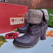 MUSTANG Aubergine (Light purple) Ankle Boot Size UK 5