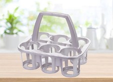 Silver Bottle Carrier With