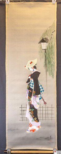 Japanese painting unframed - japanese, painting,