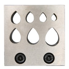 Punch Die Disc Cutter Set Drop Shaped Different Sizes 45 Steel Jewelry Makin TOU