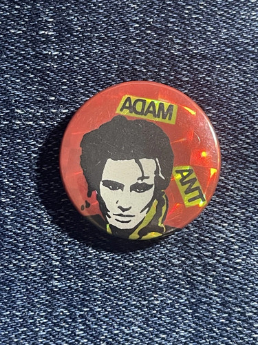 Adam ant 1980s pinback button - ant,