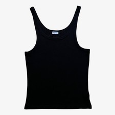 Vintage Y2K Men's Dolce & Gabbana Ribbed Black Vest, D&G Retro 90s Sleeveless