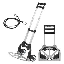Heavy Duty 80kg Load Folding Hand Truck Capacity Collapsible Trolley