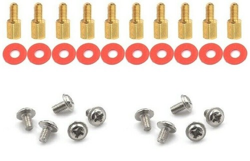 10x 5mm brass - brass, m3