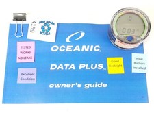 Oceanic Data Plus Air & Nitrox Puck Scuba Dive Computer + Manual NICE #4159