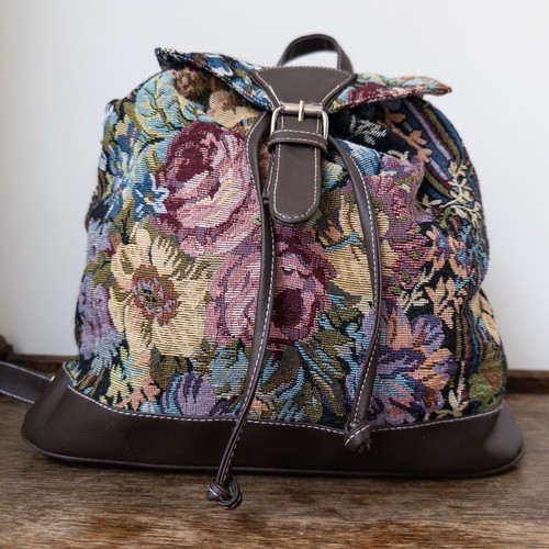 Vintage tapestry carpet bag - vintage,