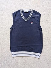 Retro Navy Blue Cotton Men's