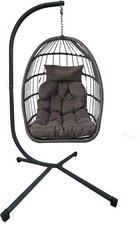 Hanging Swing Egg Chair Indoor/Outdoor Cocoon Hammock Garden Patio/Balcony Chair