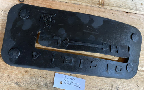 Rubber deck lever gauge cover - gauge,