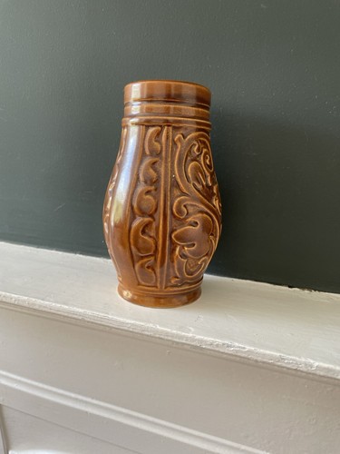 Vintage sylvac 5051 brown vase - vintage,