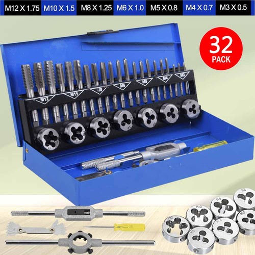 32pcs tap and die - 32pcs, metric