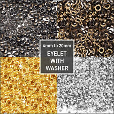 Eyelet with Washer Leather