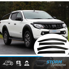 STX WIND DEFLECTORS FOR D/C L200 SERIES 5 & 6 FIAT FULLBACK (4PCS) EXTERNAL FIT