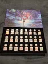 AOKUY Drawing Inks,Calligraphy Inks, 24Colorful Dip Pen Ink Set for Writing, Dr