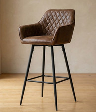 SWIFT Set of 2 Brown Suede Bar