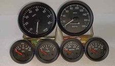 Smiths Kit- Elec Temp + Oil + Fuel + Volt +Speedo +Tacho 100 mm Black Bezel