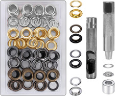 14Mm Eyelet Punch Kit 100Pcs Large Tarpaulin Eyelet Kit 4 Colour Metal Kit