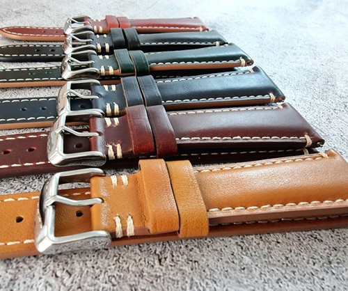 Leather watch strap band - leather,