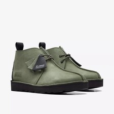 BNIB Mens Clarks Originals TREK HI FTRE Olive Nubuck Boots
