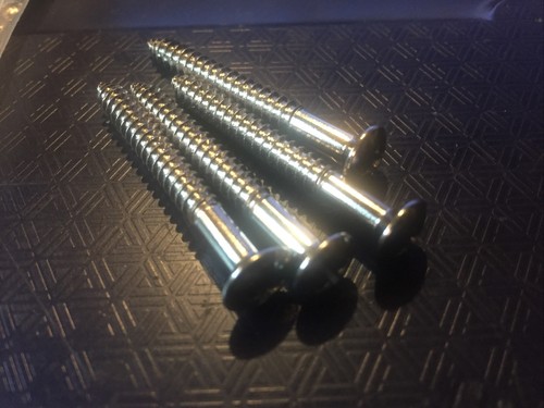 Chrome neckplate screws - chrome, for