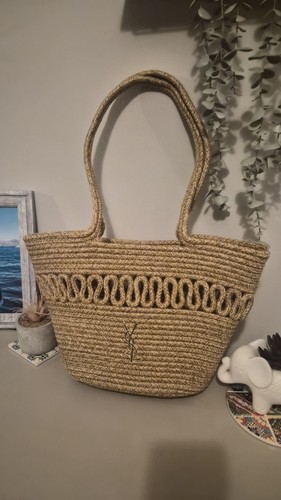 Handbag woven ysl - handbag, new