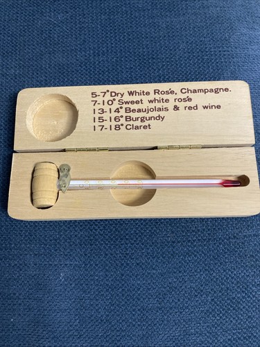 Vintage wine drink thermometer - wine,