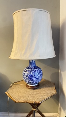 Antique porcelain chinese lamp - porcelain,