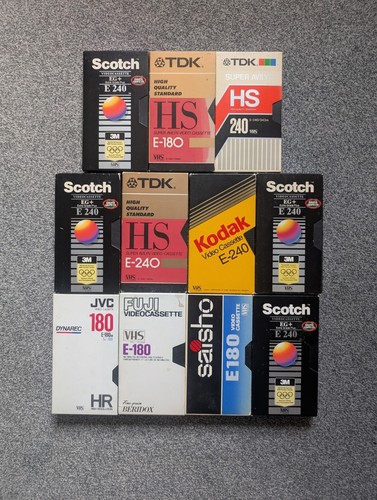 Used vhs video tapes - tapes, |