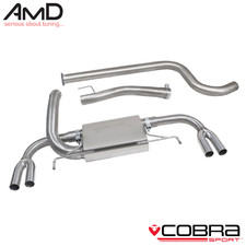 Cobra Sport Astra J VXR Cat Back Exhaust System Non Resonated  3"  VX23