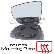 Wing Mirror Glass Renault Clio Mk4 2012-2019 Heated Convex Passenger Side Left