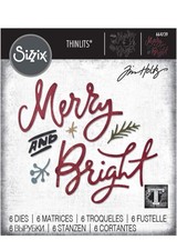 Sizzix Thinlits Die Set Merry