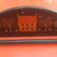 Vintage Retro 70s Long Wooden